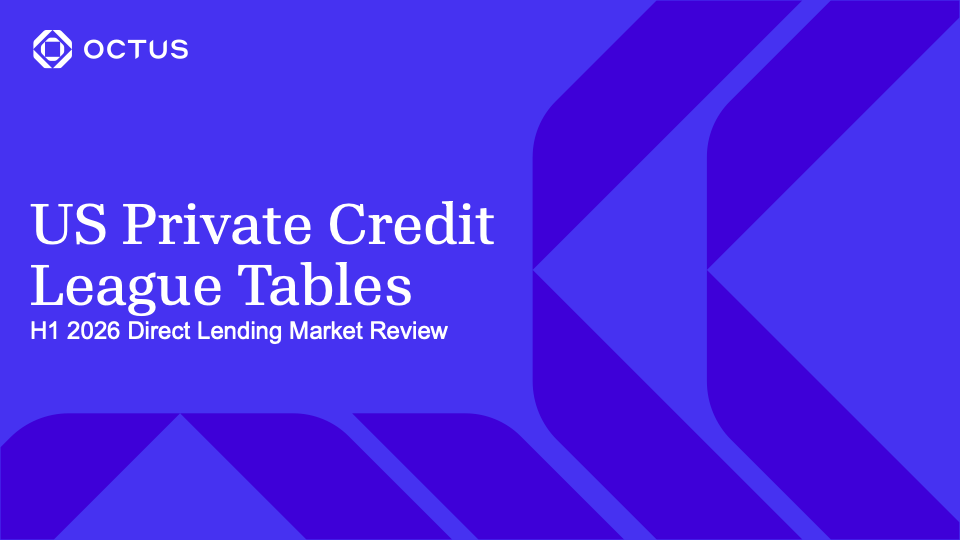 US Private Credit League Tables H1'26