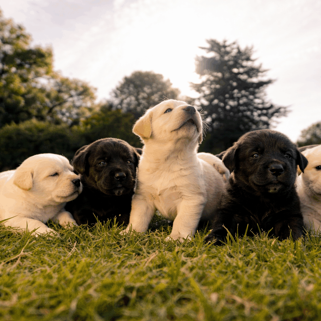 five puppys